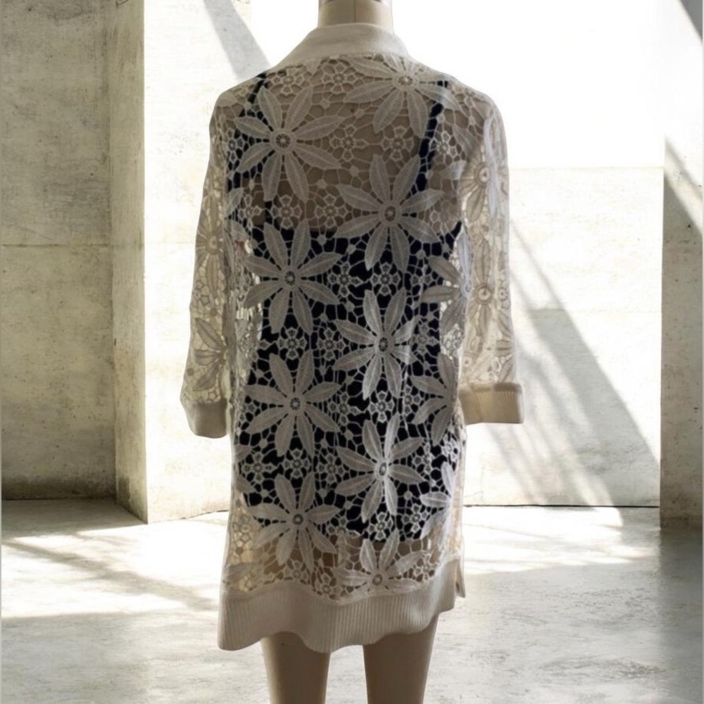 TAHARI  Cashmere Blend Ivory Cardigan NWT